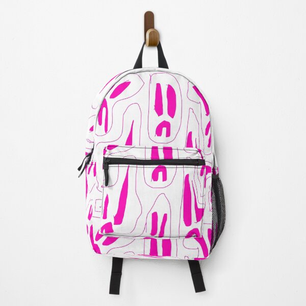 Item preview, Trippy hot pink frowny face emo punk grunge designed and sold by roselily1111.