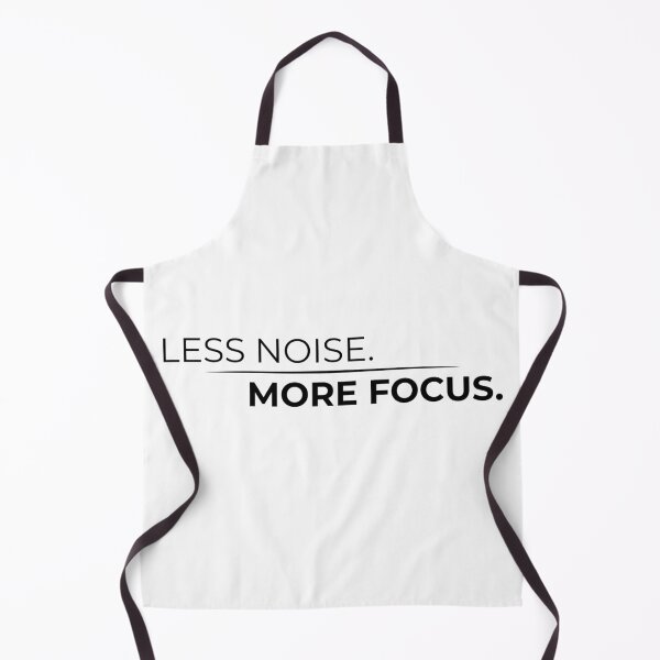 Item preview, Less Noise More Focus – Minimal Productivity Motivational Quote Design designed and sold by DRIP.exe.