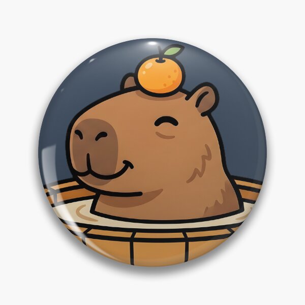 Item preview, Zero Worries Capybara Relaxing in Hot Tub designed and sold by webdev27.
