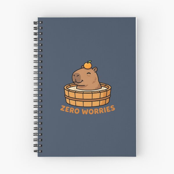 Item preview, Zero Worries Capybara Relaxing in Hot Tub designed and sold by webdev27.