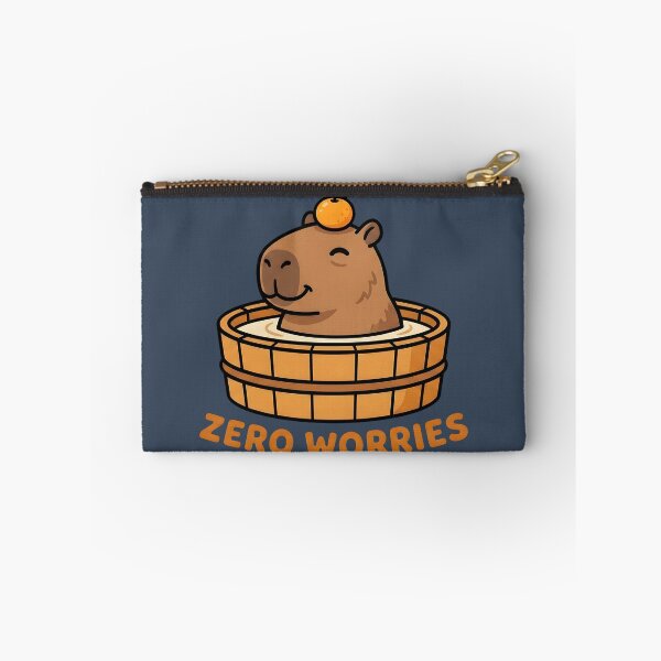Item preview, Zero Worries Capybara Relaxing in Hot Tub designed and sold by webdev27.