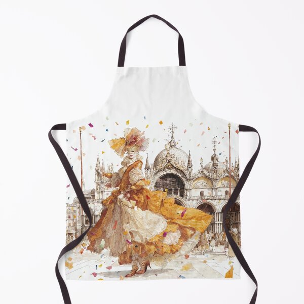 Item preview, Venetian Carnival Mask - Historical Costume Watercolor Art designed and sold by Banal25.