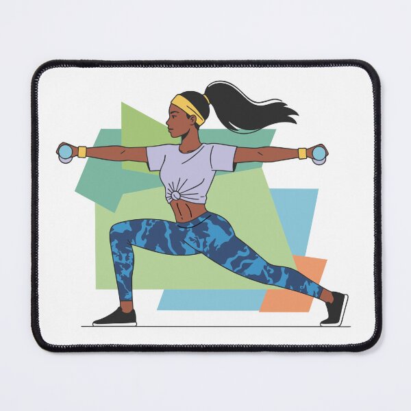 Item preview, Strong Fitness Woman - Minimalist Modern Gym Girl Illustration designed and sold by skgraphictrafic.