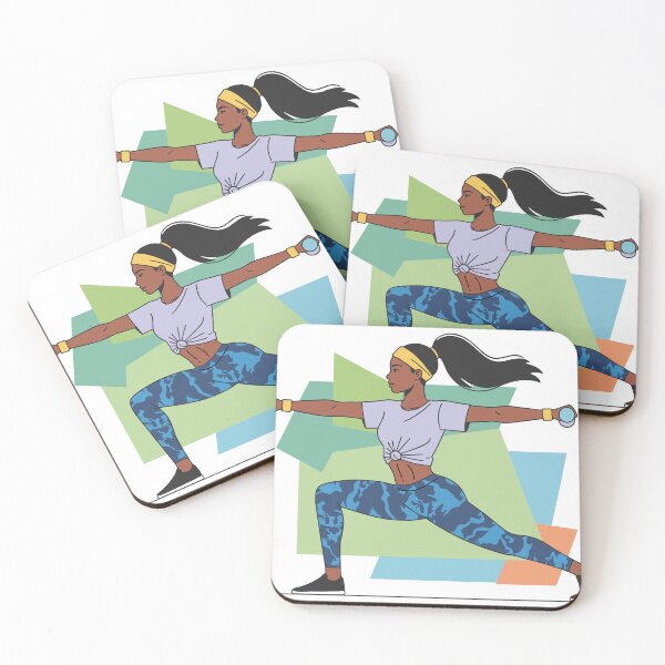 Item preview, Strong Fitness Woman - Minimalist Modern Gym Girl Illustration designed and sold by skgraphictrafic.