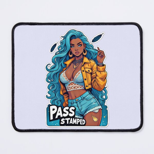Item preview, Stamped Passport Girl Pop Art designed and sold by Neer arts.