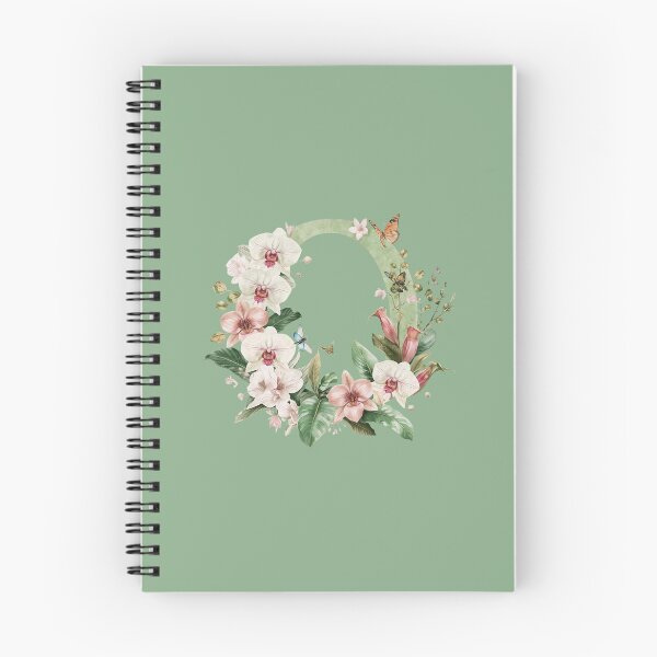 Item preview, Elegant Botanical Letter O Monogram – Floral Orchid & Butterfly Illustration | Nature-Inspired Aesthetic Decor designed and sold by AmenAlways.
