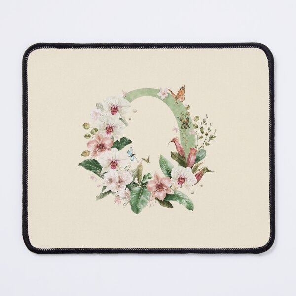 Item preview, Elegant Botanical Letter O Monogram – Floral Orchid & Butterfly Illustration | Nature-Inspired Aesthetic Decor designed and sold by AmenAlways.