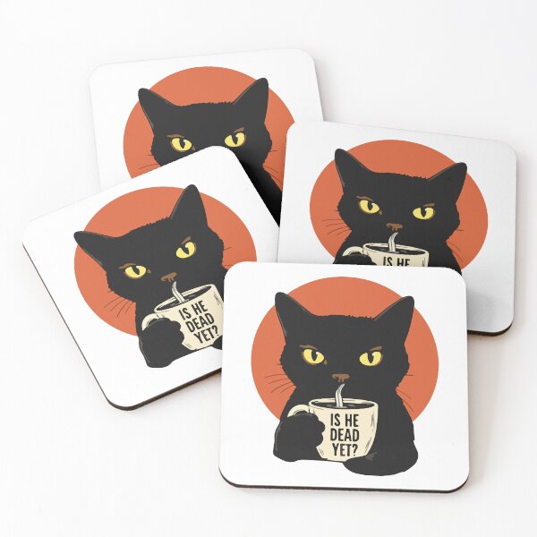 Item preview, Is He Dead Yet Black Cat Protest  Political Subtle FDT Resist And Persist designed and sold by MotivaChic.
