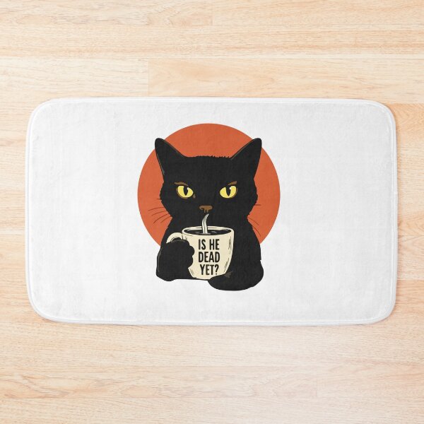 Item preview, Is He Dead Yet Black Cat Protest  Political Subtle FDT Resist And Persist designed and sold by MotivaChic.