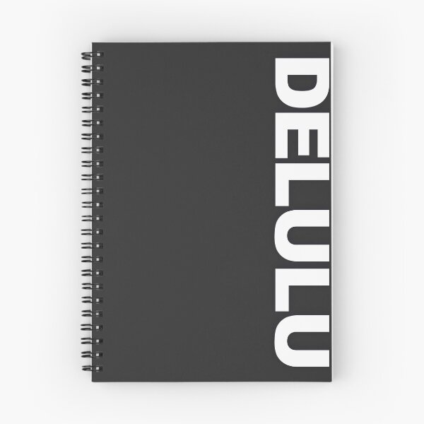 Item preview, DELULU — White Minimal Bold Type Statement designed and sold by WORDPAUSE.