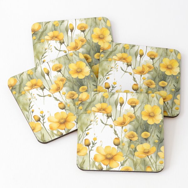 Item preview,  Yellow Wild Flowers Seamless Pattern – Botanical Floral Repeat designed and sold by sana designer.