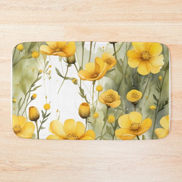 Item preview,  Yellow Wild Flowers Seamless Pattern – Botanical Floral Repeat designed and sold by sana designer.