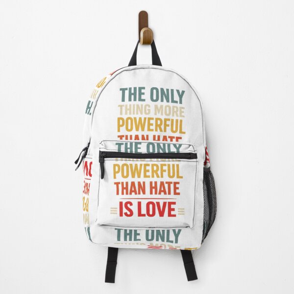 Item preview, Only Thing More Powerful Than Hate Is Love Inspirational Typography Art designed and sold by AlienTechs.