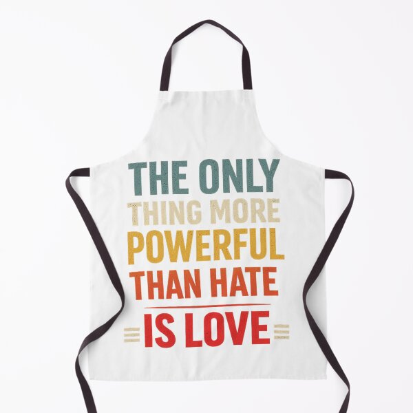 Item preview, Only Thing More Powerful Than Hate Is Love Inspirational Typography Art designed and sold by AlienTechs.