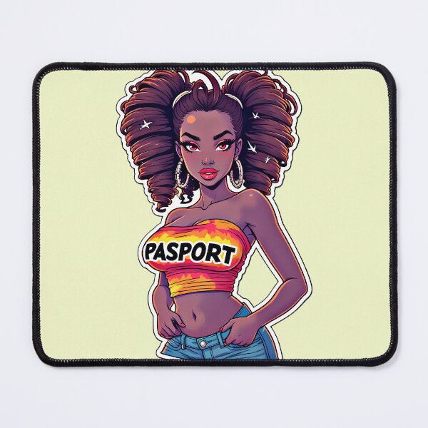 Item preview, Passport Pop Girl Urban Pop Art designed and sold by Neer arts.