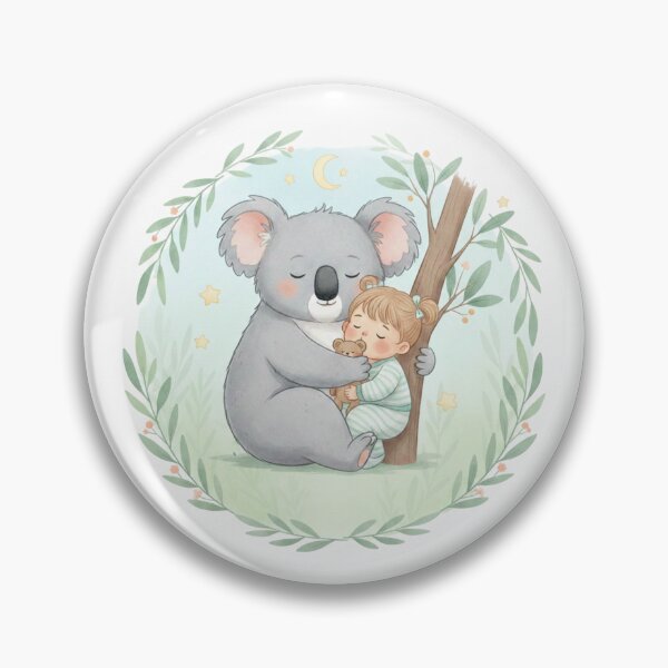 Item preview, Cuddly Koala with sleeping baby girl designed and sold by TB-73.