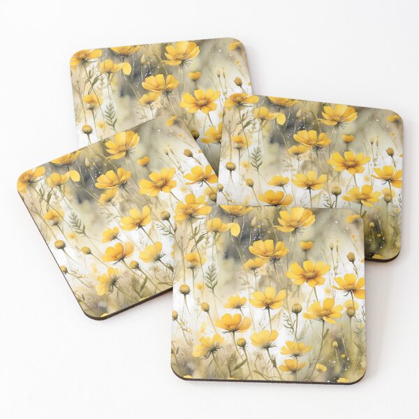 Item preview,  Wildflower Field Seamless Pattern – Yellow Floral Botanical Repeat designed and sold by sana designer.