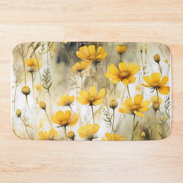 Item preview,  Wildflower Field Seamless Pattern – Yellow Floral Botanical Repeat designed and sold by sana designer.