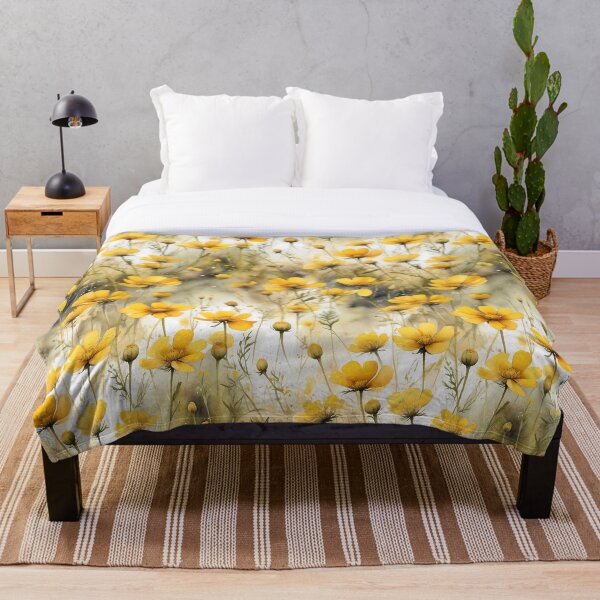 Item preview,  Wildflower Field Seamless Pattern – Yellow Floral Botanical Repeat designed and sold by sana designer.
