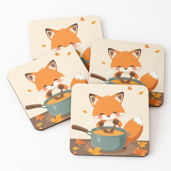 Item preview, Cozy Fox Autumn T-Shirt | Cute Fox Stirring Pumpkin Soup designed and sold by ArmaanArts.
