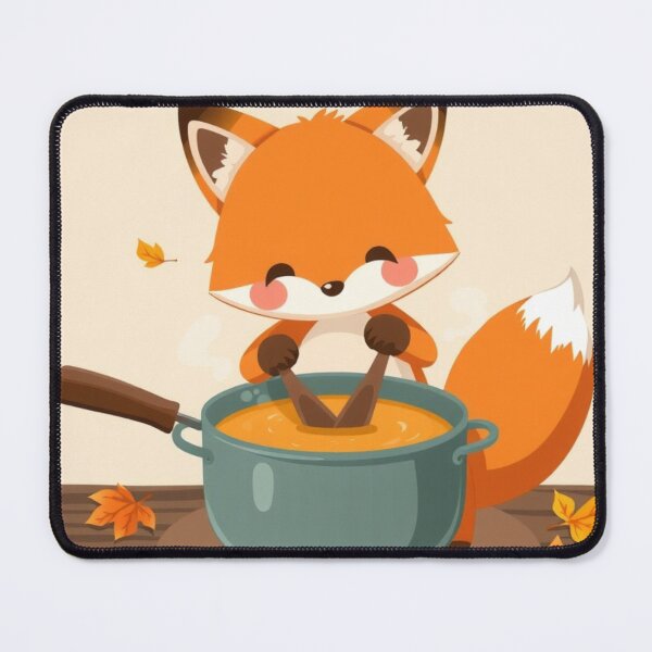 Item preview, Cozy Fox Autumn T-Shirt | Cute Fox Stirring Pumpkin Soup designed and sold by ArmaanArts.