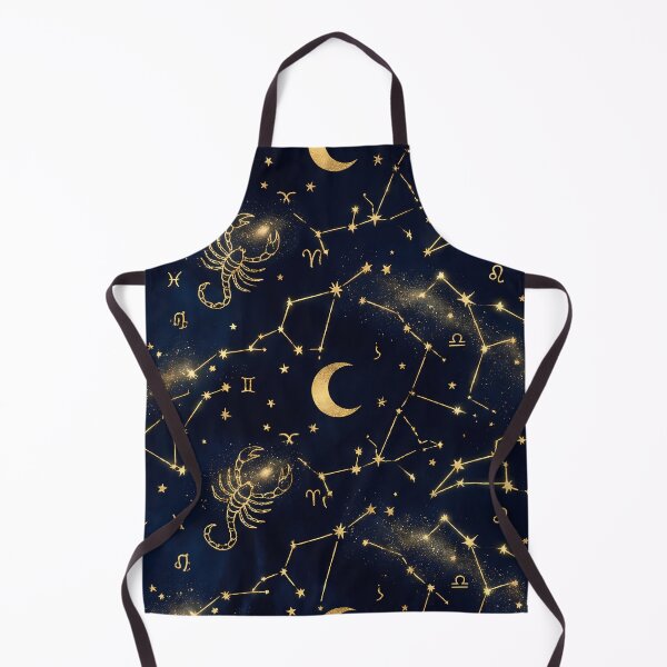 Artikelvorschau, Celestial Gold - Sternzeichen & Kosmos Muster entworfen und verkauft von Neon Nature Studio.