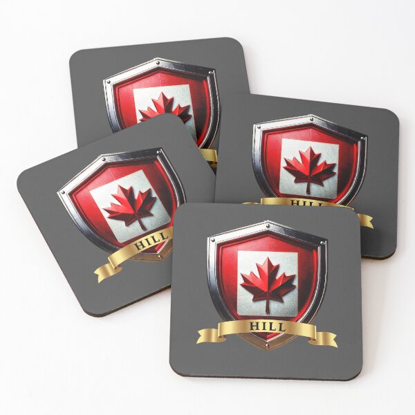 Artikelvorschau, Hill Canada Surname Shield entworfen und verkauft von Highlandkings.