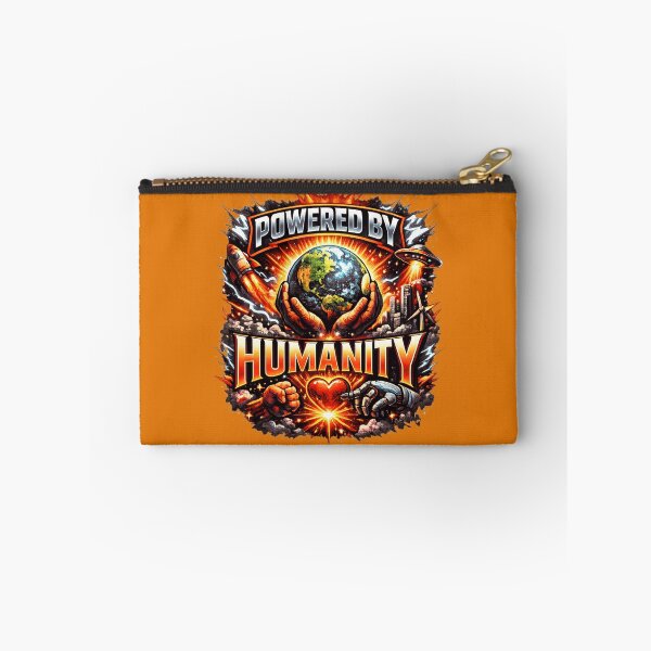 Item preview, Powered by Humanity Shirt – Earth & Technology Graphic Tee – Sci-Fi Future Art – Human vs AI Design – Motivational Statement T-Shirt designed and sold by CraftDigitPrint.