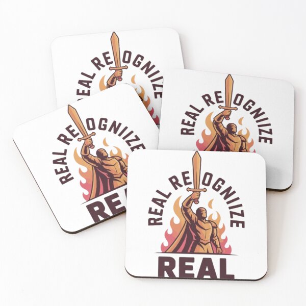 Item preview, Real Recognize Real Bold Streetwear Typography Statement Design designed and sold by NewUSShop.