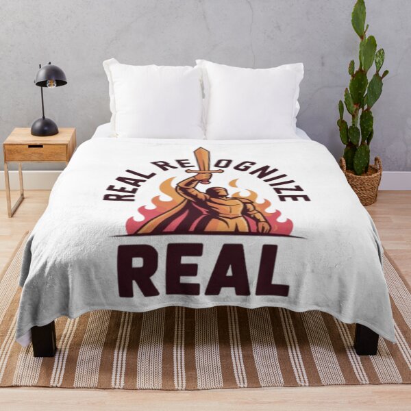Item preview, Real Recognize Real Bold Streetwear Typography Statement Design designed and sold by NewUSShop.