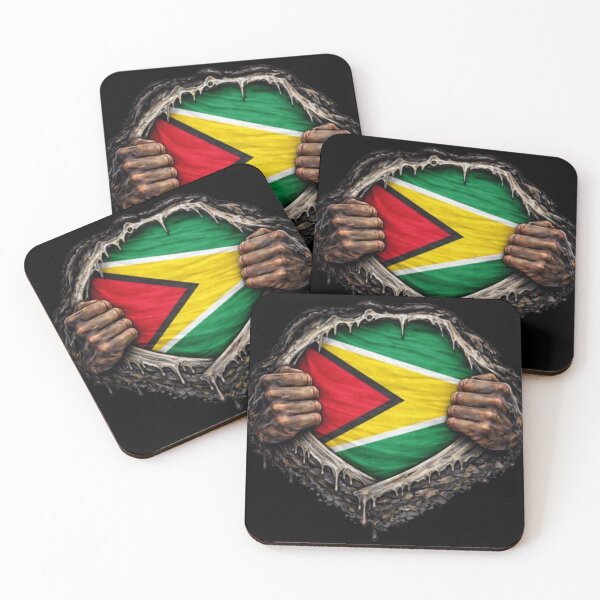 Item preview, Guyana Flag Streetwear – Ripped Flag Design – Caribbean Pride Urban Art designed and sold by West indian touch.