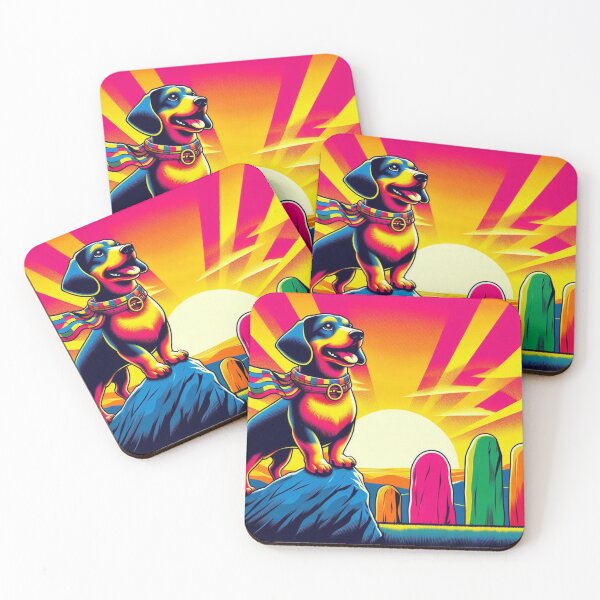 Item preview, Heroic Neon Dog – Pop Art Adventure Design designed and sold by Dogandesighn.