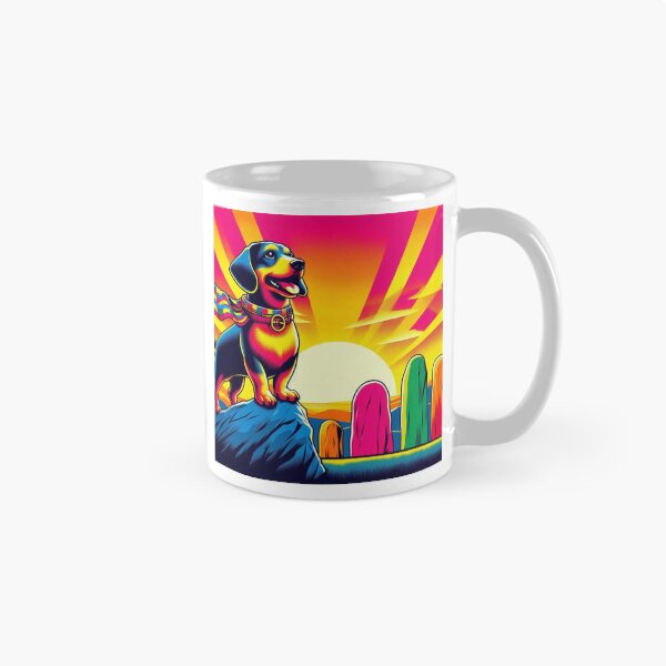 Item preview, Heroic Neon Dog – Pop Art Adventure Design designed and sold by Dogandesighn.