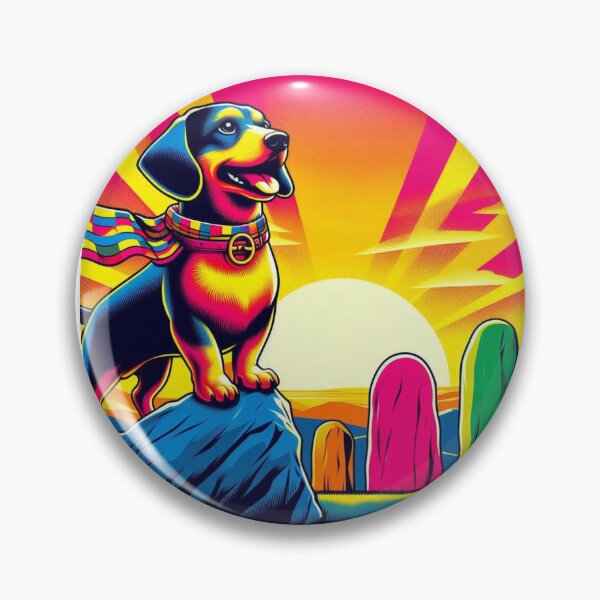 Item preview, Heroic Neon Dog – Pop Art Adventure Design designed and sold by Dogandesighn.