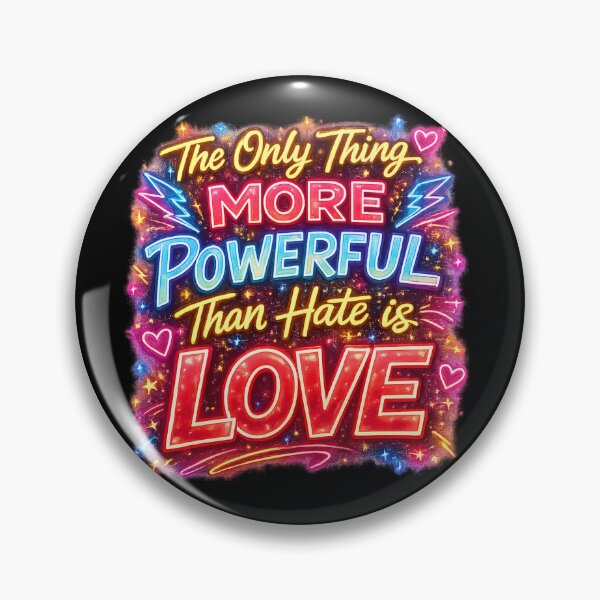 Item preview, The only thing more powerful than hate is love v1 designed and sold by TomelaGio.