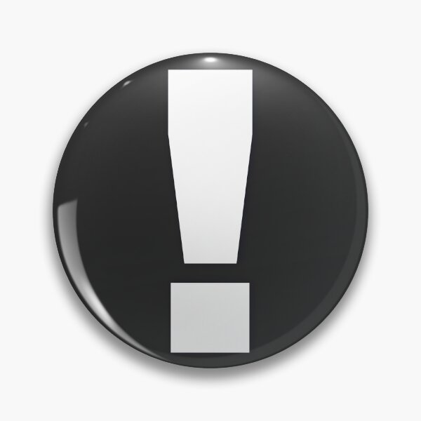 Item preview, EXCLAMATION MARK — White Minimal Bold Type Statement designed and sold by WORDPAUSE.