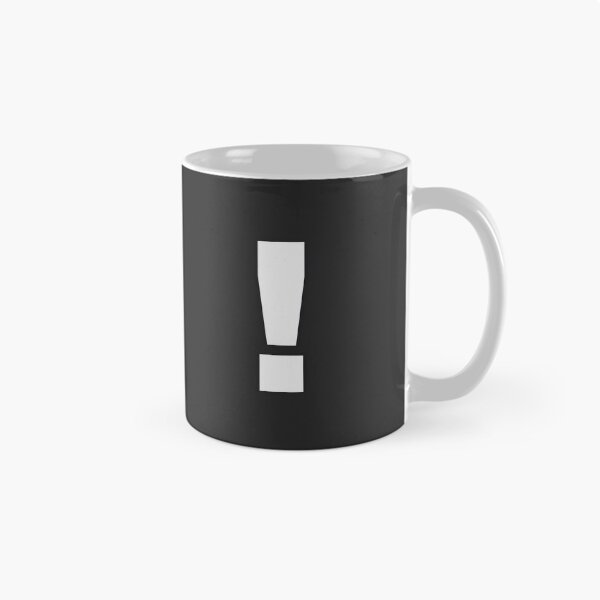 Item preview, EXCLAMATION MARK — White Minimal Bold Type Statement designed and sold by WORDPAUSE.
