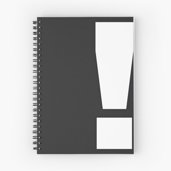 Item preview, EXCLAMATION MARK — White Minimal Bold Type Statement designed and sold by WORDPAUSE.