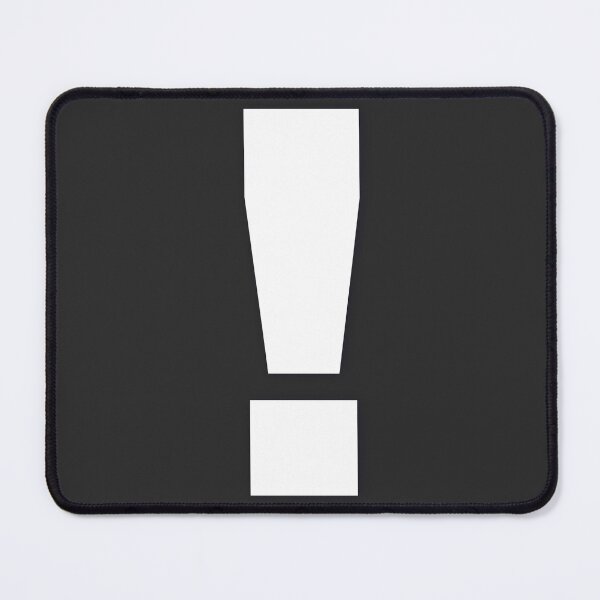 Item preview, EXCLAMATION MARK — White Minimal Bold Type Statement designed and sold by WORDPAUSE.