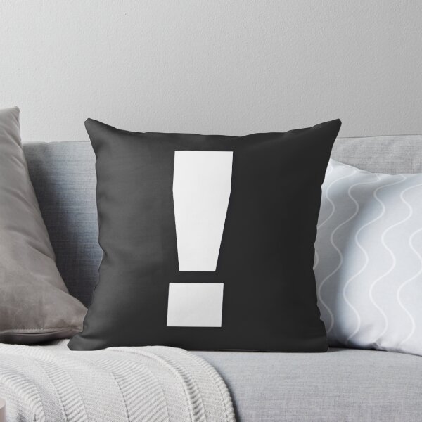 Item preview, EXCLAMATION MARK — White Minimal Bold Type Statement designed and sold by WORDPAUSE.