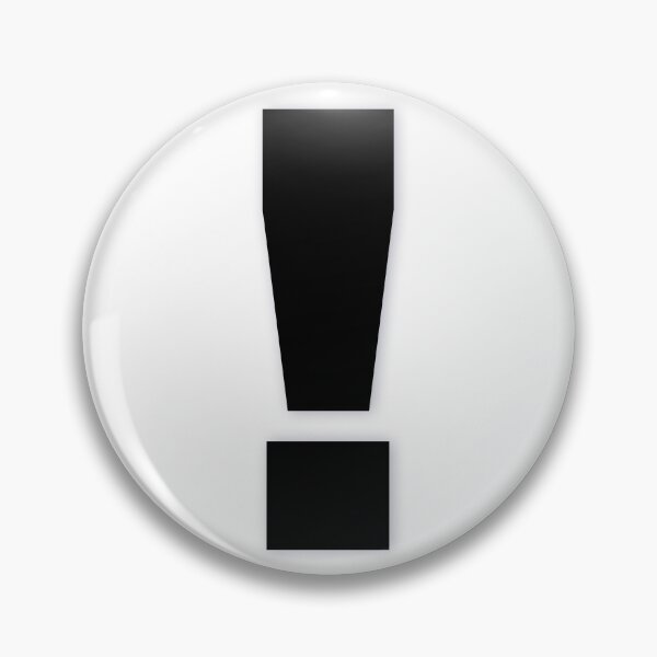 Item preview, EXCLAMATION MARK — Black Minimal Bold Type Statement designed and sold by WORDPAUSE.