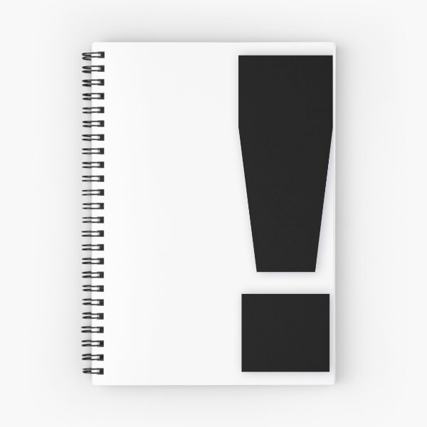 Item preview, EXCLAMATION MARK — Black Minimal Bold Type Statement designed and sold by WORDPAUSE.