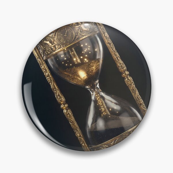 Item preview, Timeless Gold - Mystical Hourglass & Memento Mori designed and sold by Neon Nature Studio.