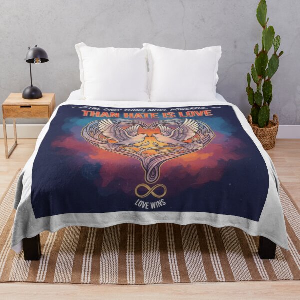Item preview, The only thing more powerful than hate is love designed and sold by Tablotique.
