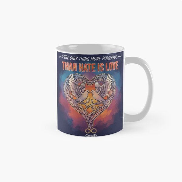 Item preview, The only thing  more powerful than hate is love  designed and sold by Tablotique.