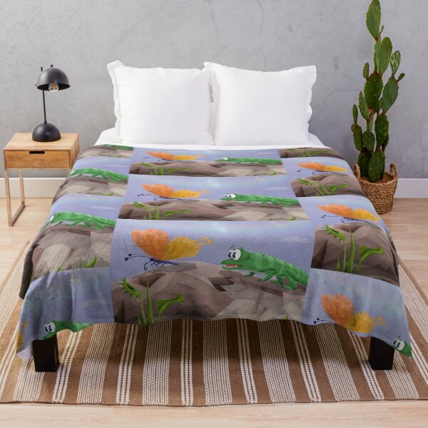 Item preview, Lizard and butterfly designed and sold by liquid-print.