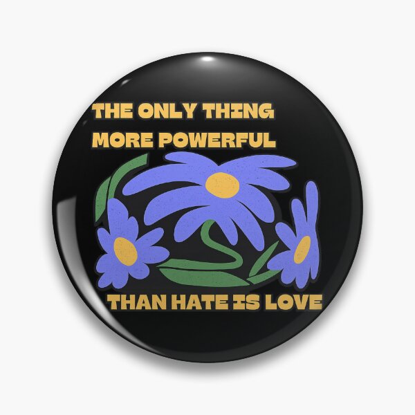 Item preview, Love Over Hate Retro Floral Quote designed and sold by THE JIZU SHOP.