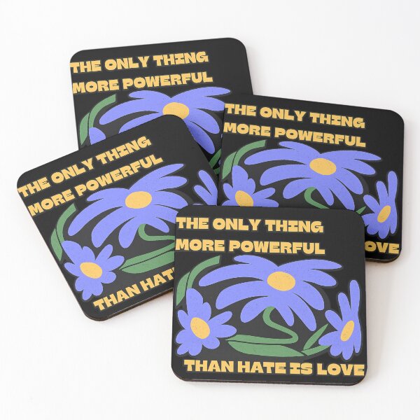 Item preview, Love Over Hate Retro Floral Quote designed and sold by THE JIZU SHOP.