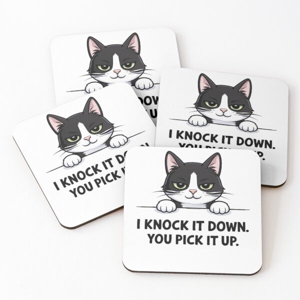 Item preview, I Knock It Down Cat designed and sold by the-dovlat.