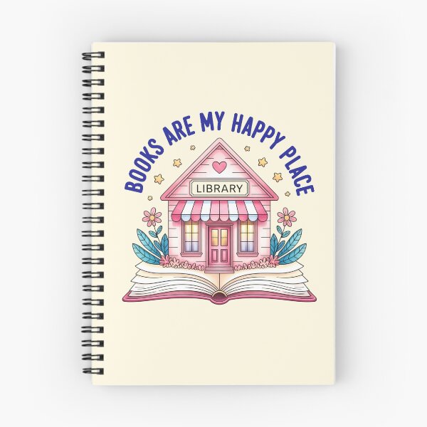 Item preview, Books are my Happy Place designed and sold by CharlottePlaceArt.